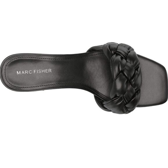 𝅺MARC Fisher Calicea braided block heel slide sandals size 6M…….. - Picture 4 of 8